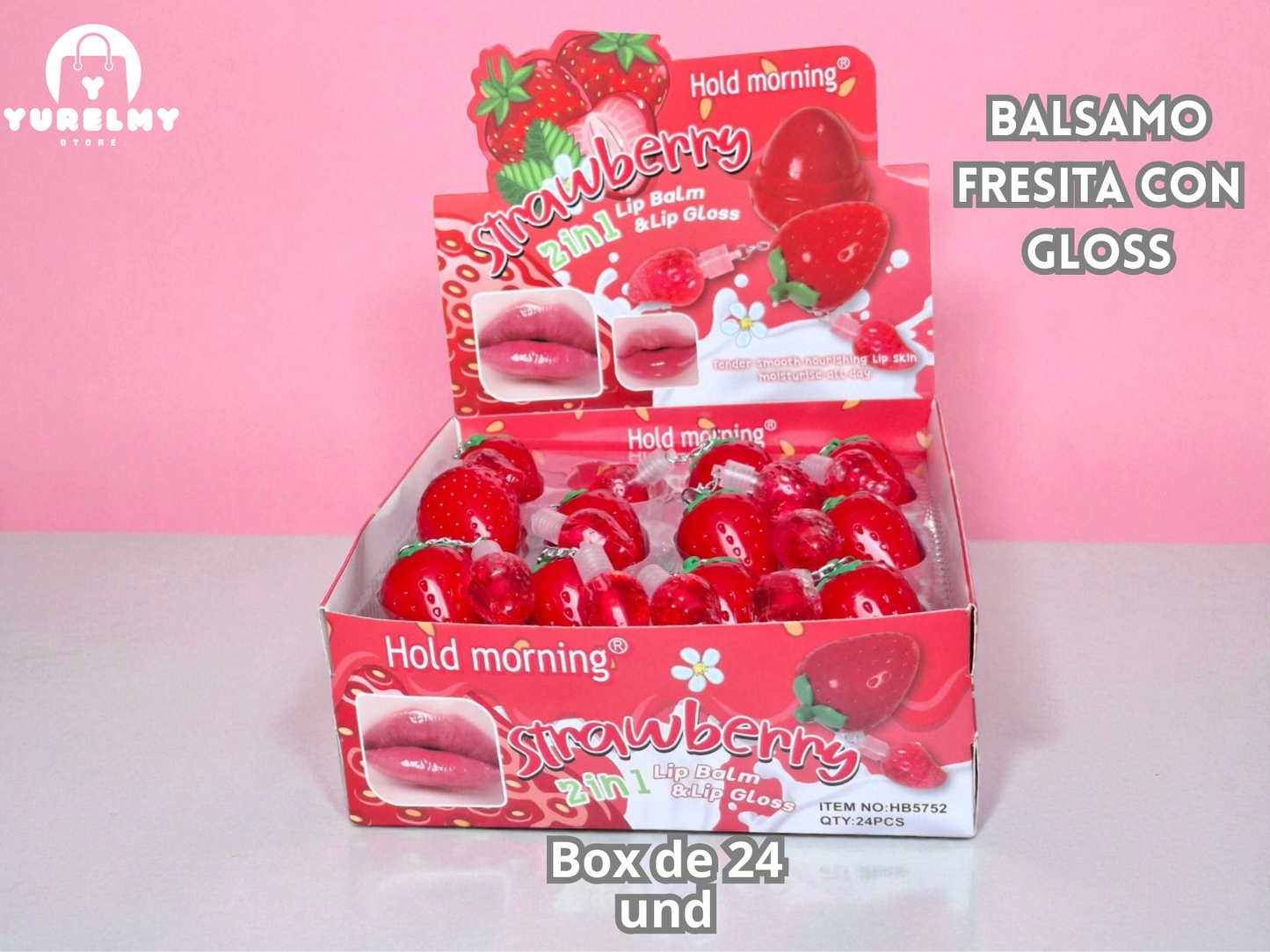 balsamo fresita con gloss